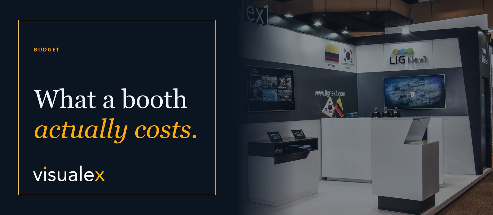 A large custom trade show booth with product display and meeting space